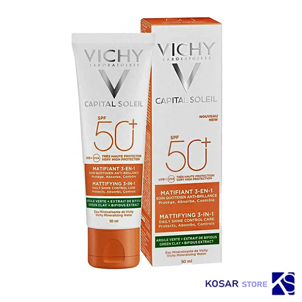 ضدآفتاب ویشی +SPF 50 ضد لک و ضد چروک مناسب پوست چرب - Image 2