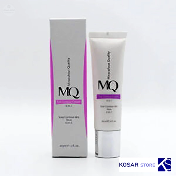 ضد آفتاب چرب روشن ساده بژ طبیعی ام کیو 55 میلی لیتر MQ