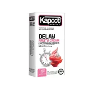 کاندوم تاخیری کاپوت میوه ای Delay Fruity Cream بسته 12 عددی