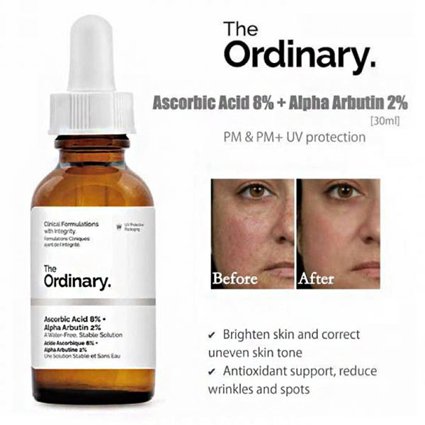 Ascorbic Acid 8% + Alpha Arbutin 2%