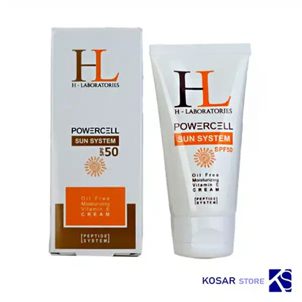 معرفی کرم ضدآفتاب بی رنگ اچ ال SPF50 حجم 50 میلی لیتر