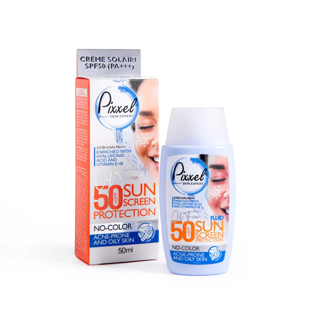 کرم ضد آفتاب بیرنگ پیکسل SPF50 مناسب پوست چرب حجم 50 میلیلیتر