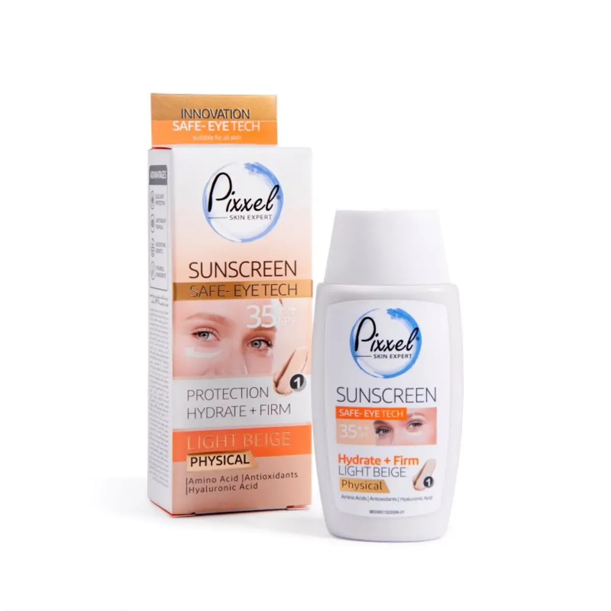 کرم ضد آفتاب فیزیکال پیکسل بژ روشن SPF35 حجم 50 میلیلیتر