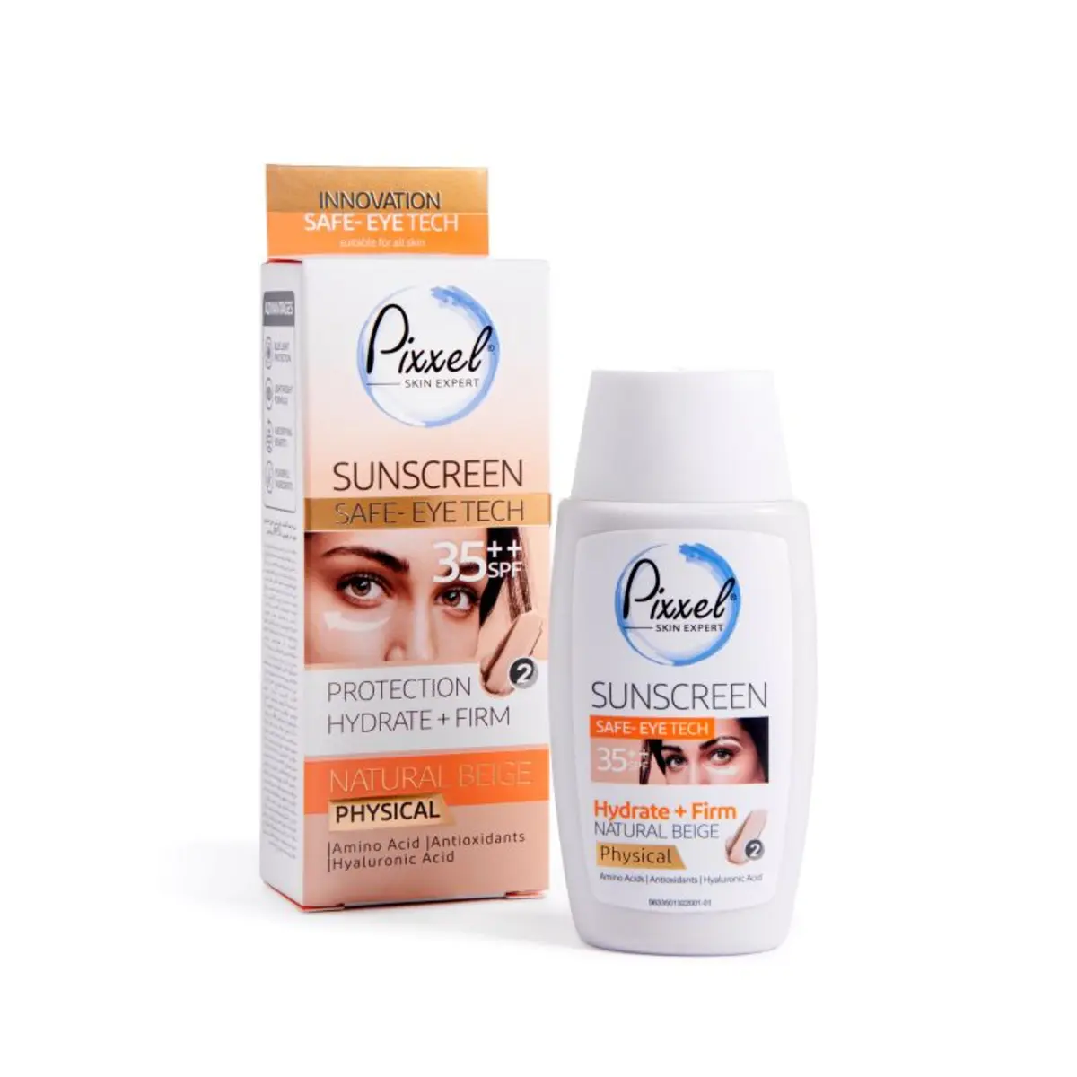 کرم ضد آفتاب فیزیکال پیکسل بژ طبیعی SPF35 حجم 50 میلیلیتر